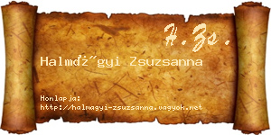 Halmágyi Zsuzsanna névjegykártya