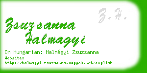 zsuzsanna halmagyi business card