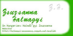 zsuzsanna halmagyi business card